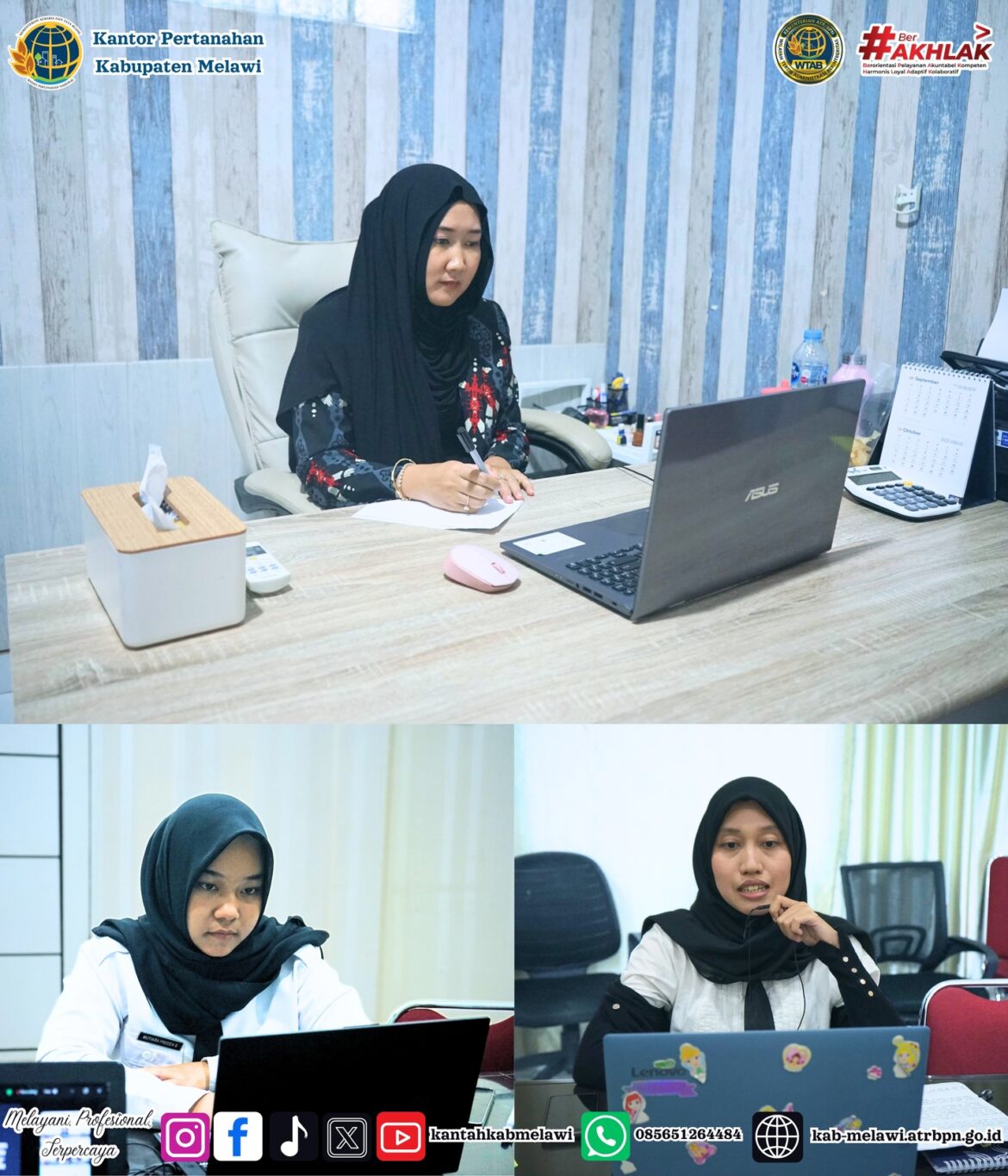 Sebanyak 3 Peserta CPNS Kantor Pertanahan Kabupaten Melawi Mengikuti Seminar Rancangan Aktualisasi Latsar CPNS 2025.