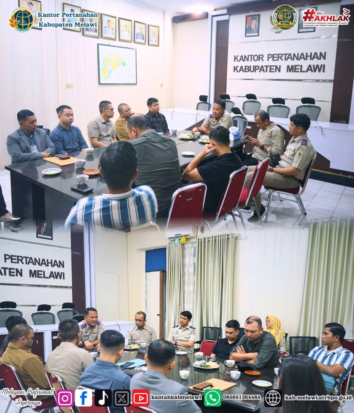 Kantor Pertanahan KabupatenMelawi menggelar rapat koordinasi dengan Pejabat Pembuat Akta Tanah (PPAT)