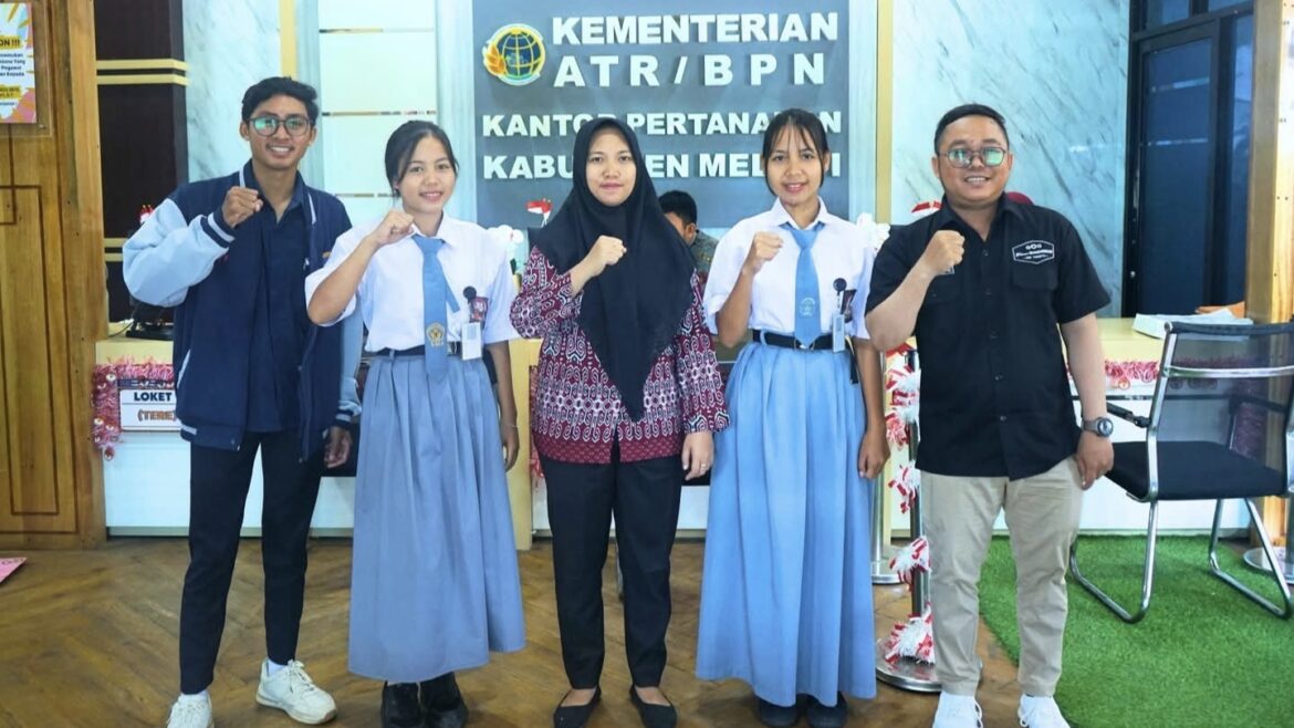 SMK Sabjanoba Nanga Pinoh Kabupaten Melawi Melakukan Kunjungan Kerja Ke Kantor Pertanahan Kabupaten Melawi. 01 September 2025