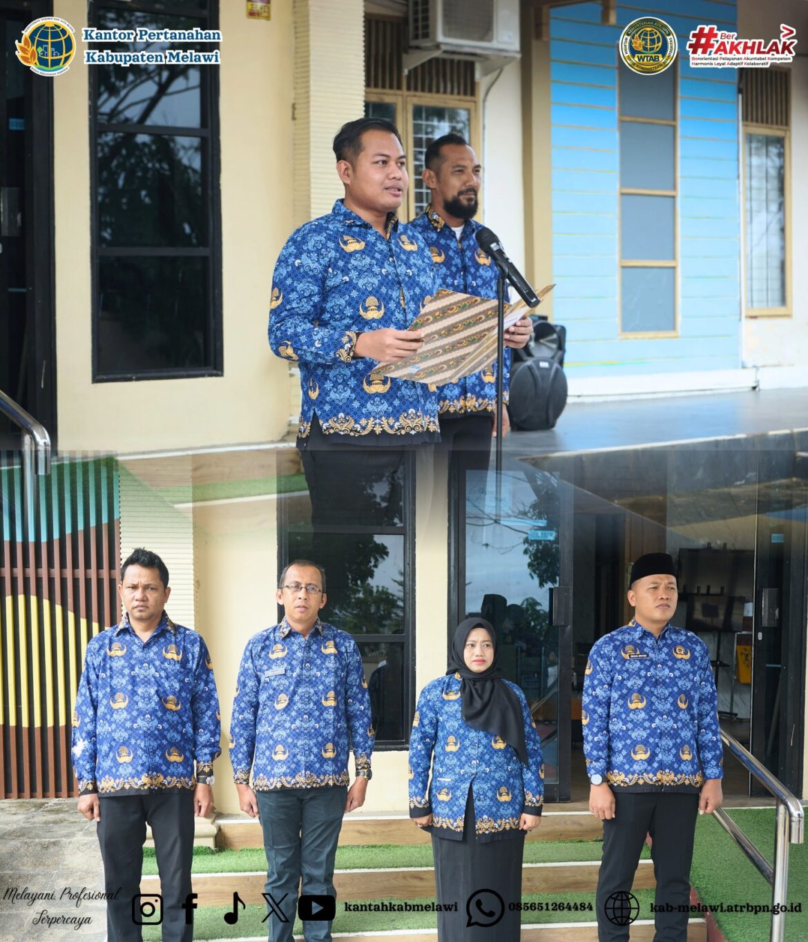 Dalam rangka memperingati Hari Kesaktian Pancasila Kantor Pertanahan Kabupaten Melawi, melaksanakan Apel Pagi pada Rabu, 01 Oktober 2025.