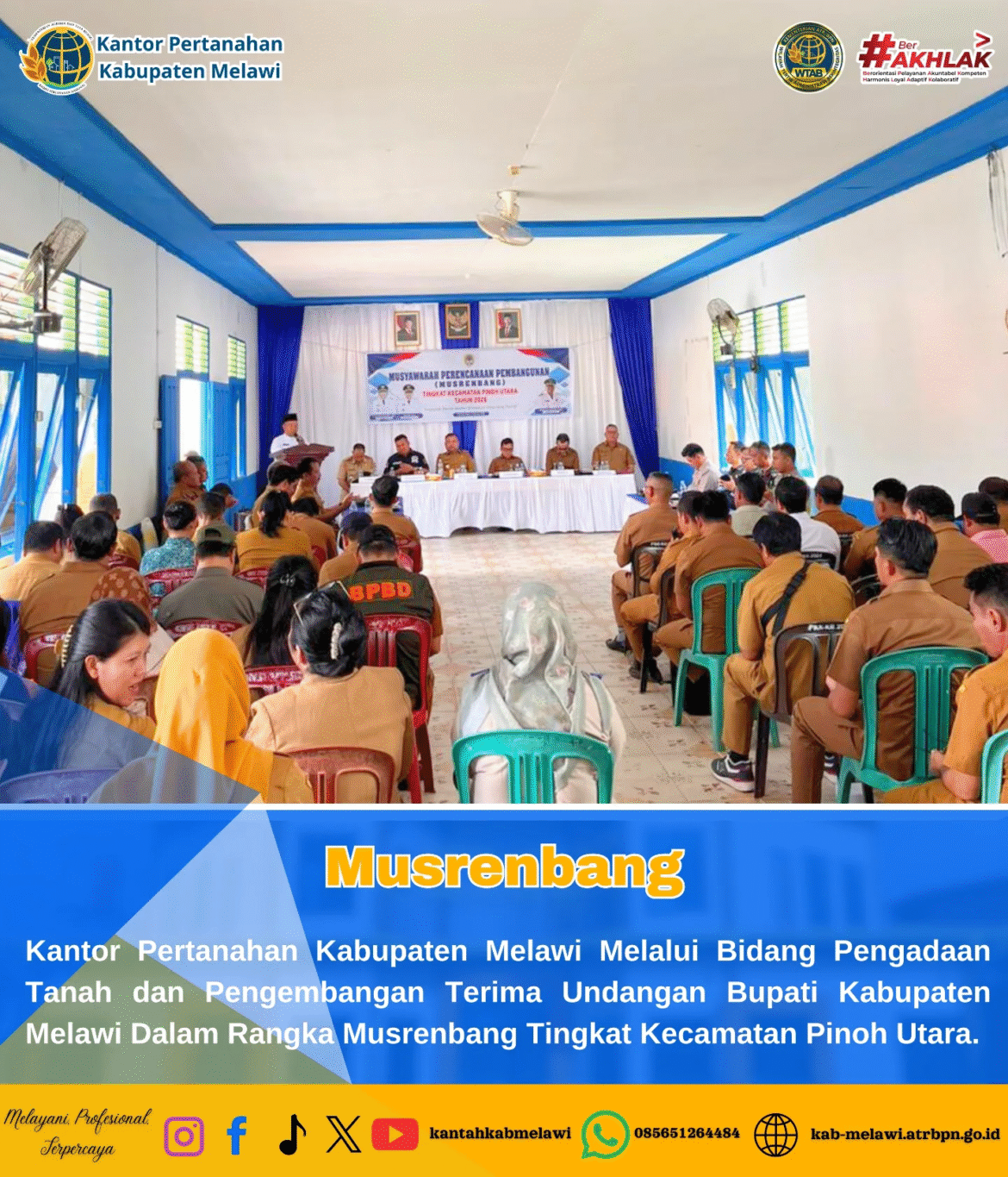 Musrenbang Tingkat Kecamatan Pinoh Utara.